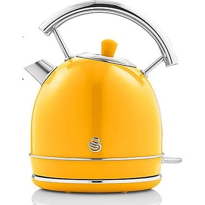 SWAN Retro STP7050YELNEU Toaster and Kettle Set Yellow, 850 Watt, 2 Slots