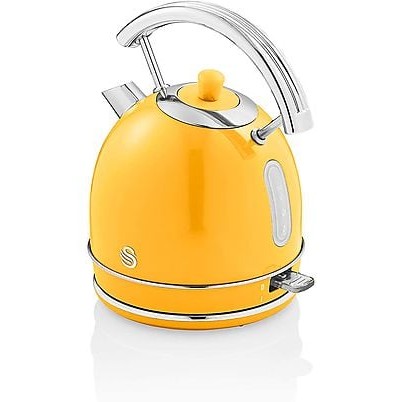 SWAN Retro STP7050YELNEU Toaster and Kettle Set Yellow, 850 Watt, 2 Slots