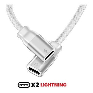 Swissten Lightning Audio + Charging Splitter Adapter