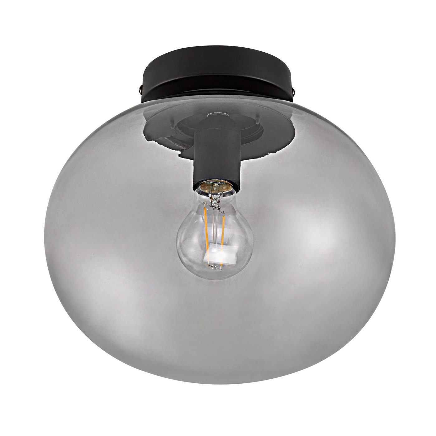 Nordlux Alton E27 275mm Ceiling Light, Black
