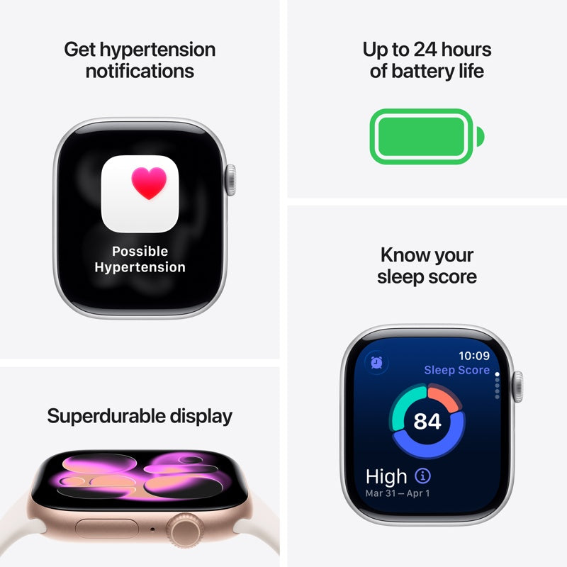 Apple Watch Series 11 42mm GPS Rose Gold Alum Case with Sport Band S/M