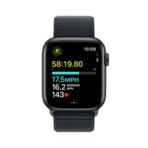 Apple Watch SE GPS 44mm Midnight Blue Aluminum Case and Midnight Blue Sport Loop MREA3