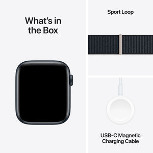 Apple Watch SE GPS 44mm Midnight Blue Aluminum Case and Midnight Blue Sport Loop MREA3