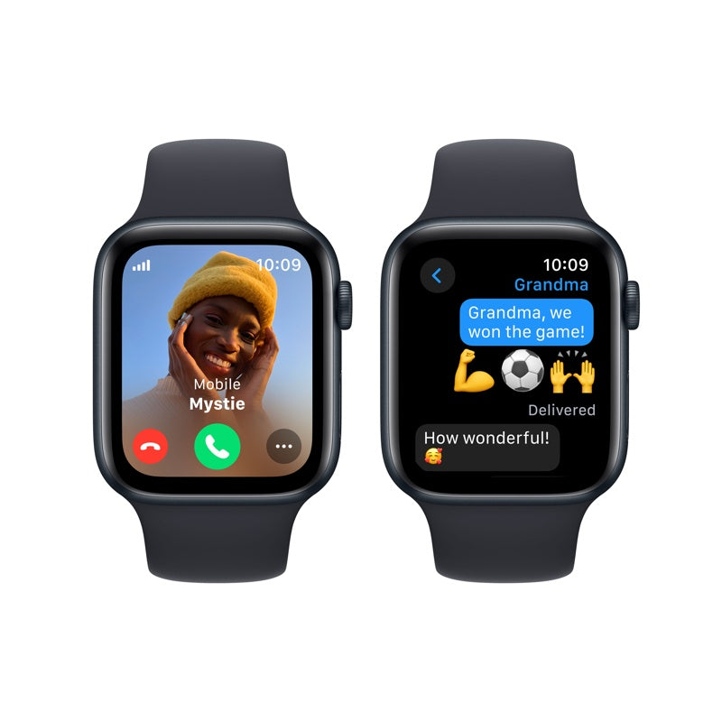 Apple Watch SE 2nd Gen GPS + Cellular, 44mm Midnight Aluminum Case with Midnight Sport Band