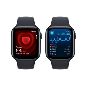 Apple Watch SE 2nd Gen GPS + Cellular, 44mm Midnight Aluminum Case with Midnight Sport Band