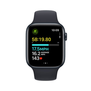 Apple Watch SE 2nd Gen GPS + Cellular, 44mm Midnight Aluminum Case with Midnight Sport Band