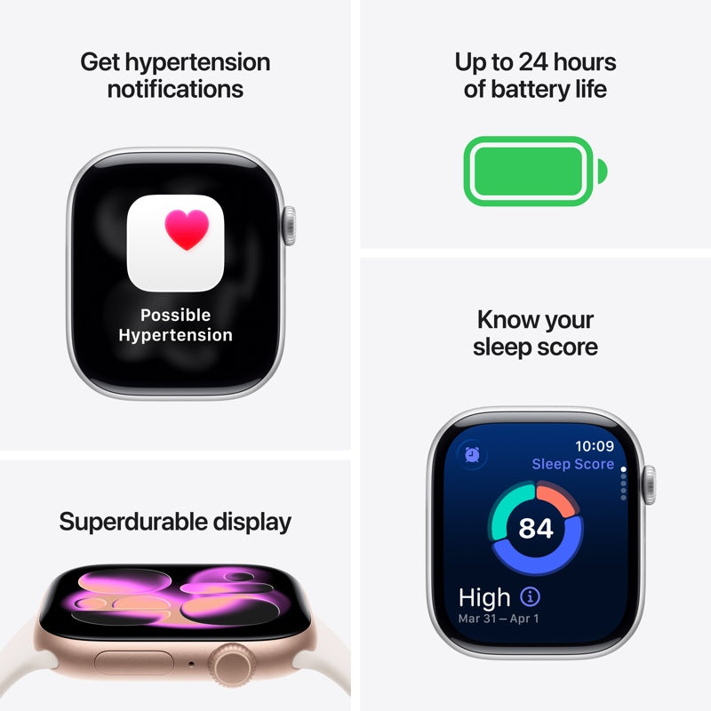 Apple Watch Series 11 46mm GPS+Cellular, Jet Black M/L