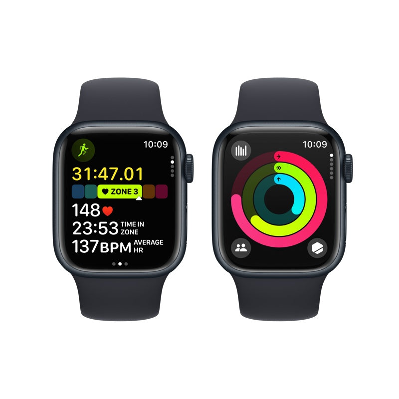 Apple Watch Series 9 GPS 41mm Pink Aluminum Case with Pink Sport Band, S/M MR933
