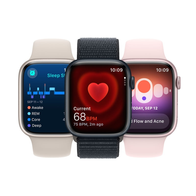 Apple Watch Series 9 45mm  ミッドナイトブルー　M\Lバンド Apple Watch Series 9（GPSモデル）- 45mmミッドナイトアルミニウム