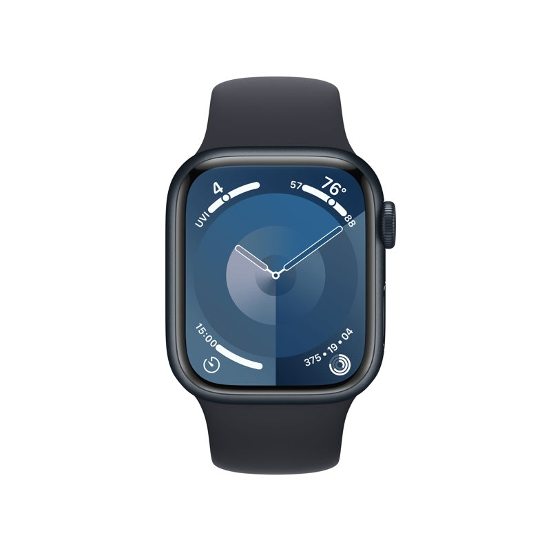Apple Watch Series 9 GPS + Cellular 45mm Midnight Blue Aluminum Case and Midnight Blue Sport Band, M/L MRMD3