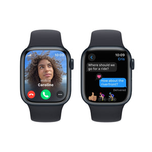 Apple Watch Series 9 GPS + Cellular 45mm Midnight Blue Aluminum Case and Midnight Blue Sport Band, M/L MRMD3