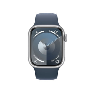 Apple Watch Series 9 GPS+Cellular 45mm Silver aluminium, Storm Blue Sport Band