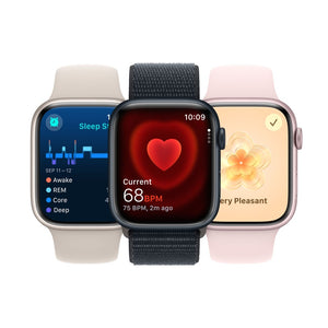 Apple Watch Series 9 45mm Starlight Aluminum Case with Starlight Sport Band GPS + Cellular
