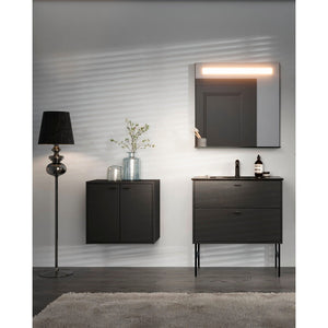Gustavsberg Artic Wall Cabinet 60 x 39 cm Black Ash Veneer