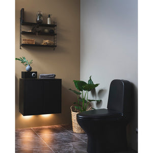 Gustavsberg Artic Wall Cabinet 60 x 39 cm Black Ash Veneer