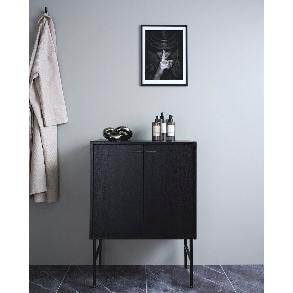 Gustavsberg Artic Wall Cabinet 60 x 39 cm Black Ash Veneer