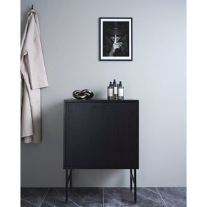 Gustavsberg Artic Wall Cabinet 60 x 39 cm Black Ash Veneer