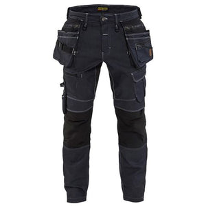Blåkläder 199011418999C48 Work Trousers Flexible Material, X19, Size C48, Navy Blue/Black