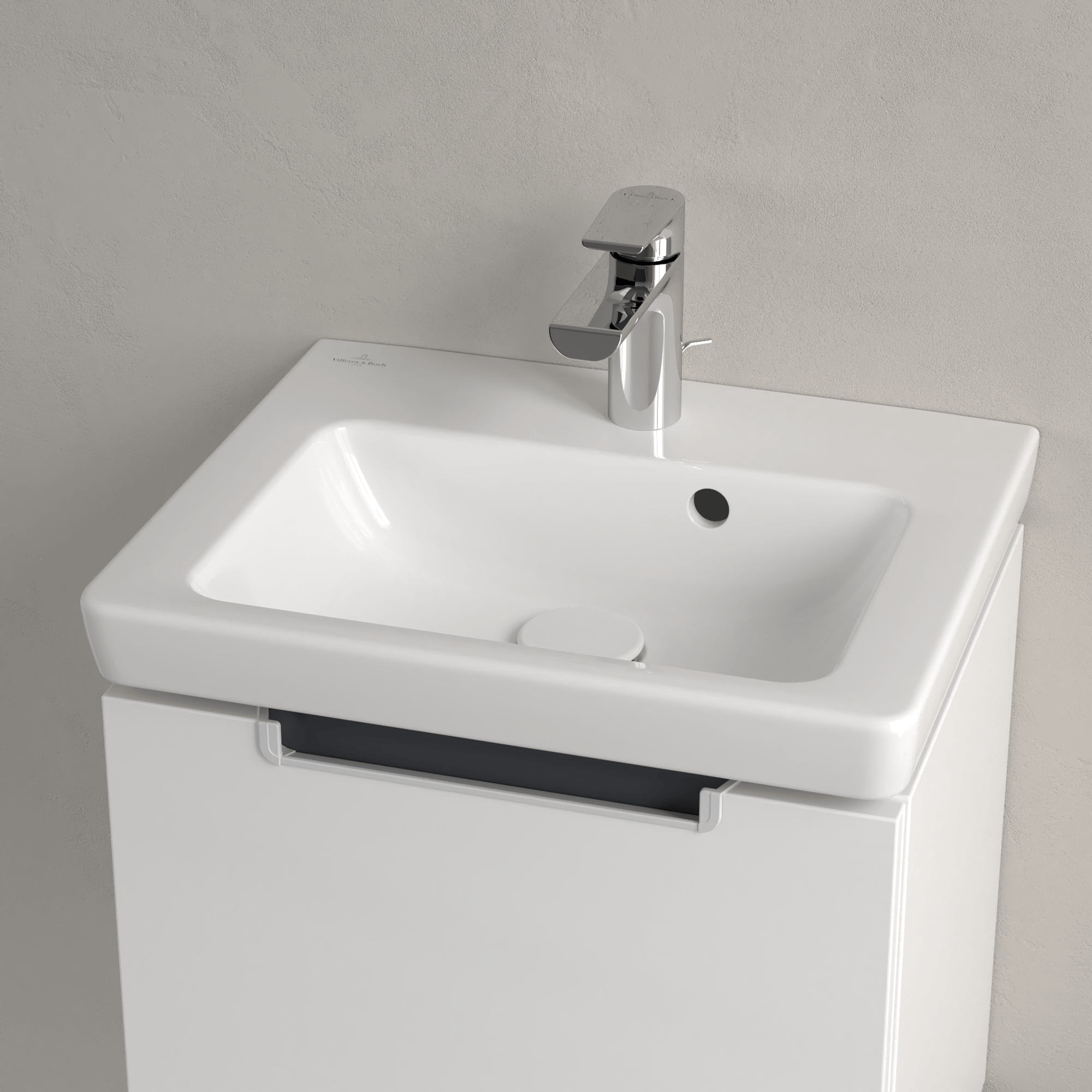 Subway 2.0 Washbasin, 450x370x155mm, White Alpin