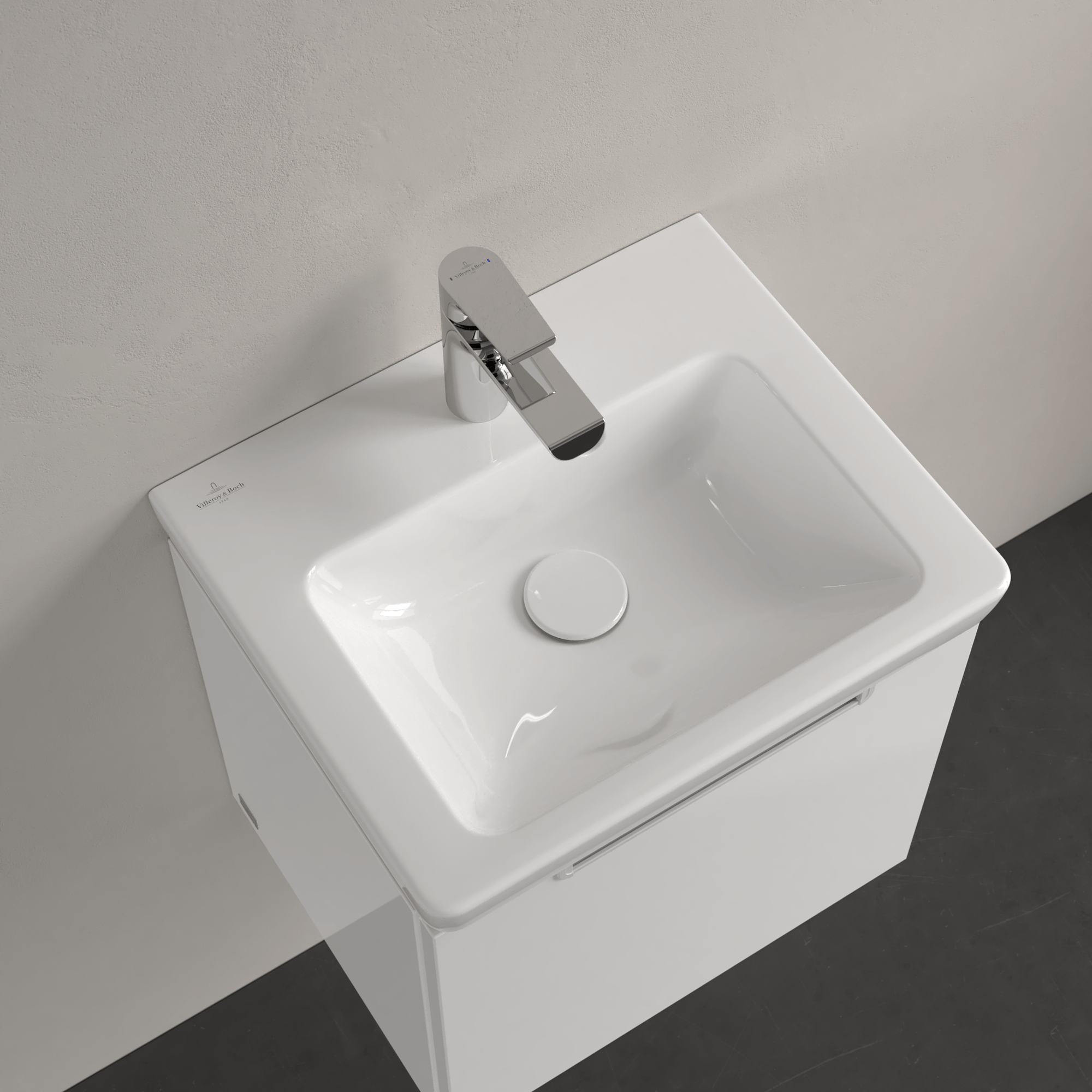 Subway 2.0 Washbasin, 450x370x155mm, White Alpin