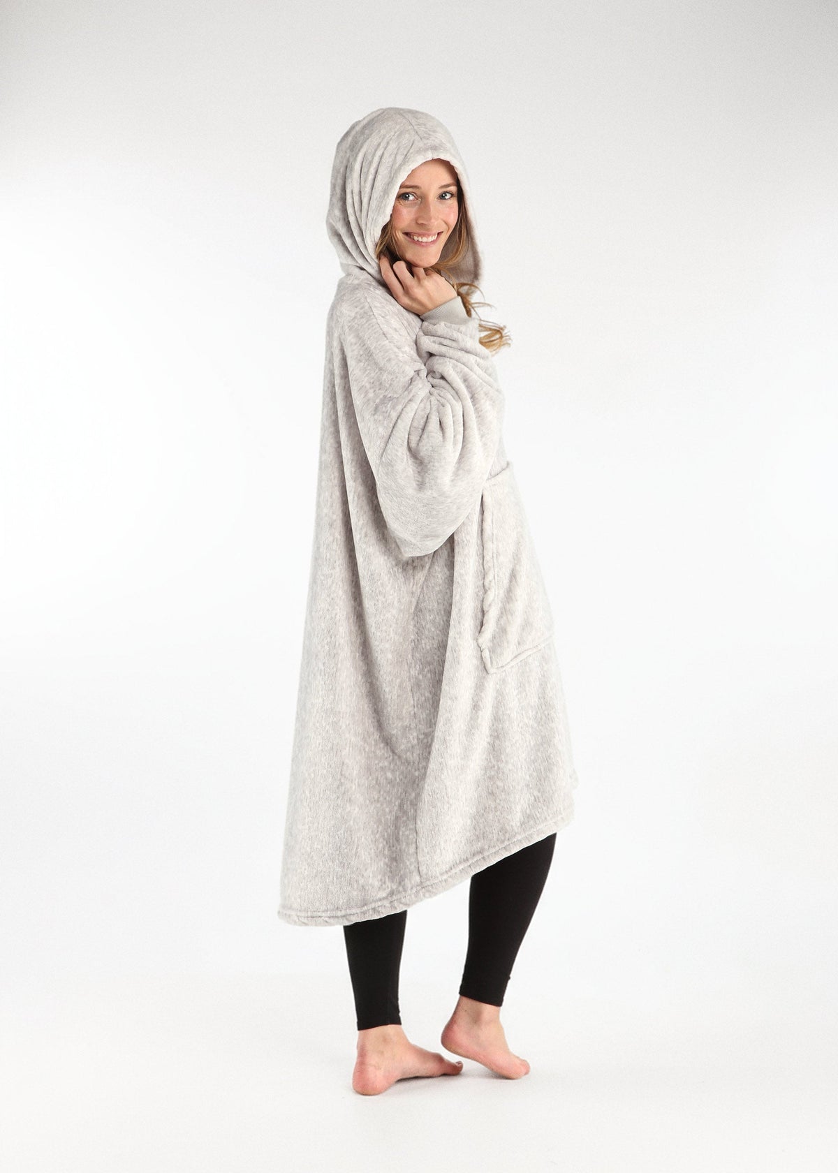 The Comfy Dream Wearable Blanket Hoodie, Heather Gray