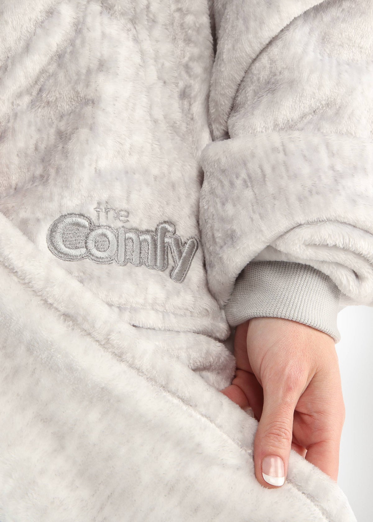 The Comfy Dream Wearable Blanket Hoodie, Heather Gray