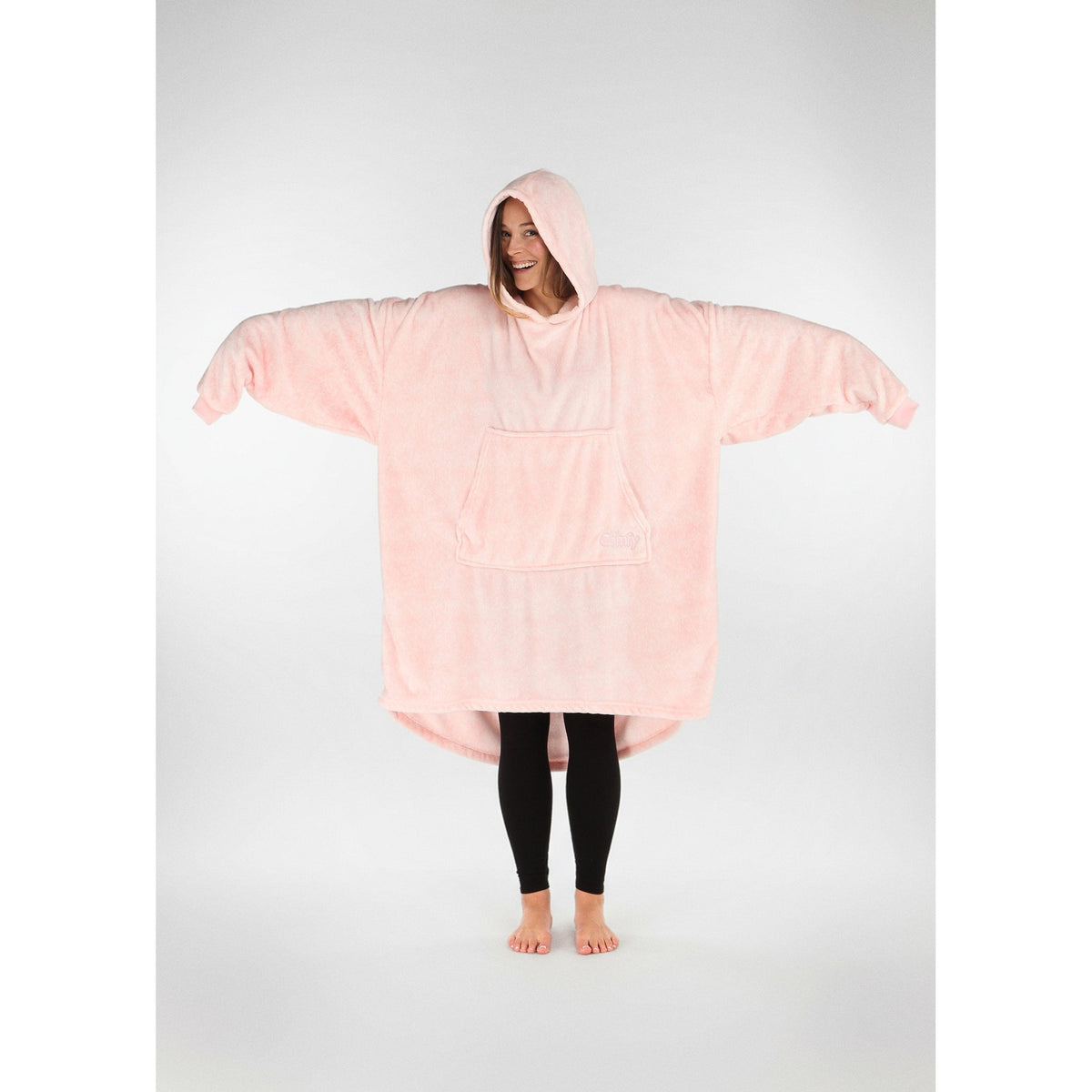 The Comfy Dream Wearable Blanket Hoodie, Heather Pink
