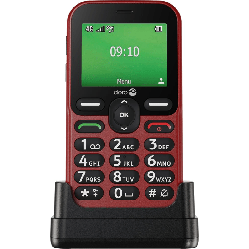 Doro Leva E11 Basic Phone, Red