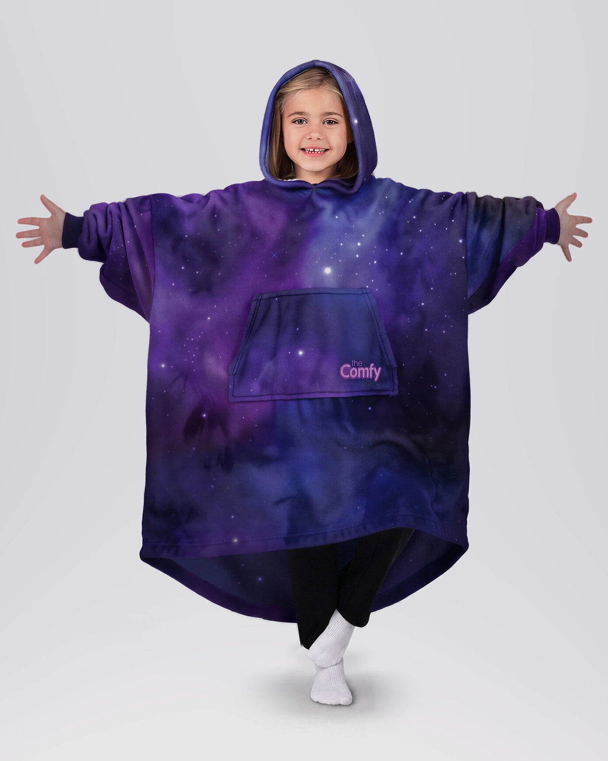The Comfy Dream Jr Wearable Blanket Hoodie, Galaxy
