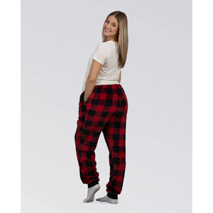 The Comfy Dream Pants Lounge Pants, Red Plaid