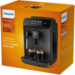 Philips 800 Series EP0820/00 Fully Automatic Espresso Machine, Black