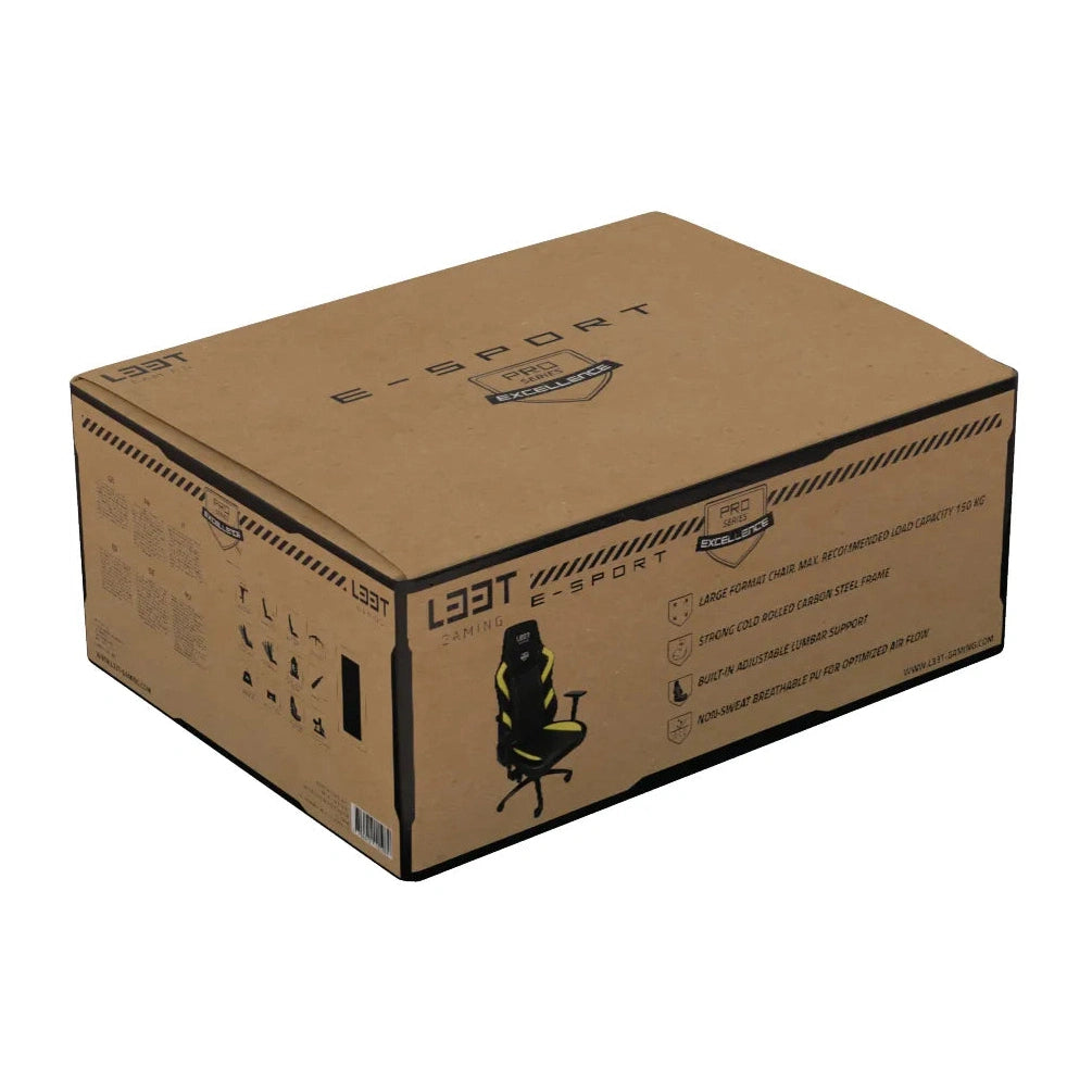 L33T E-Sport Pro Excellence, L - gaming chair, yellow