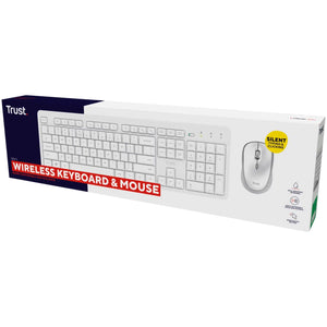 Trust Ody II Wireless Keyboard and Mouse White