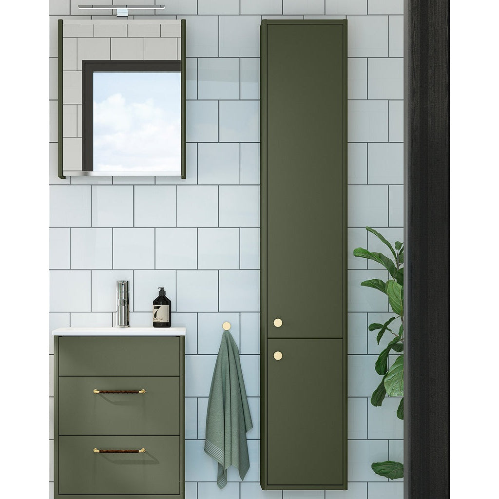 Gustavsberg Graphic Basic Tall Cabinet, Green