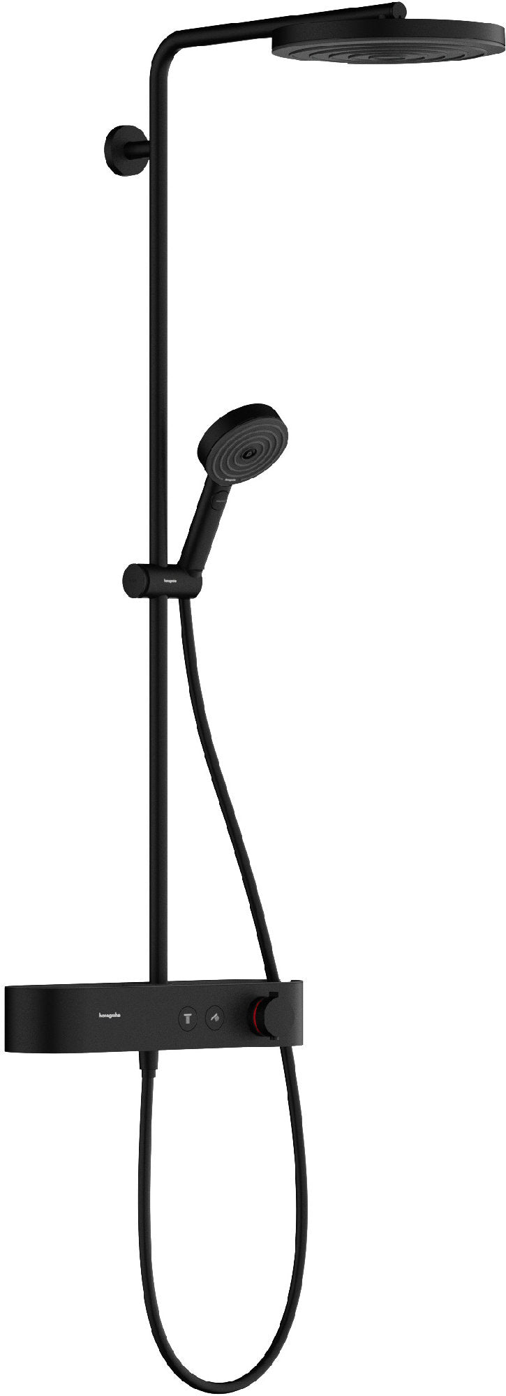 Hansgrohe Pulsify S Showerpipe 260 1jet With Thermostat, Matt Black