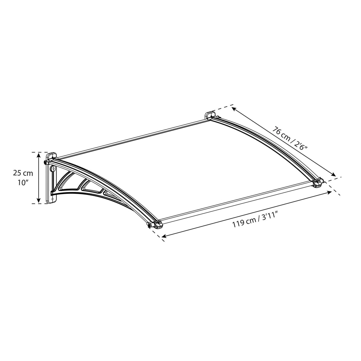 Canopia by Palram Neo 1180 Door Canopy