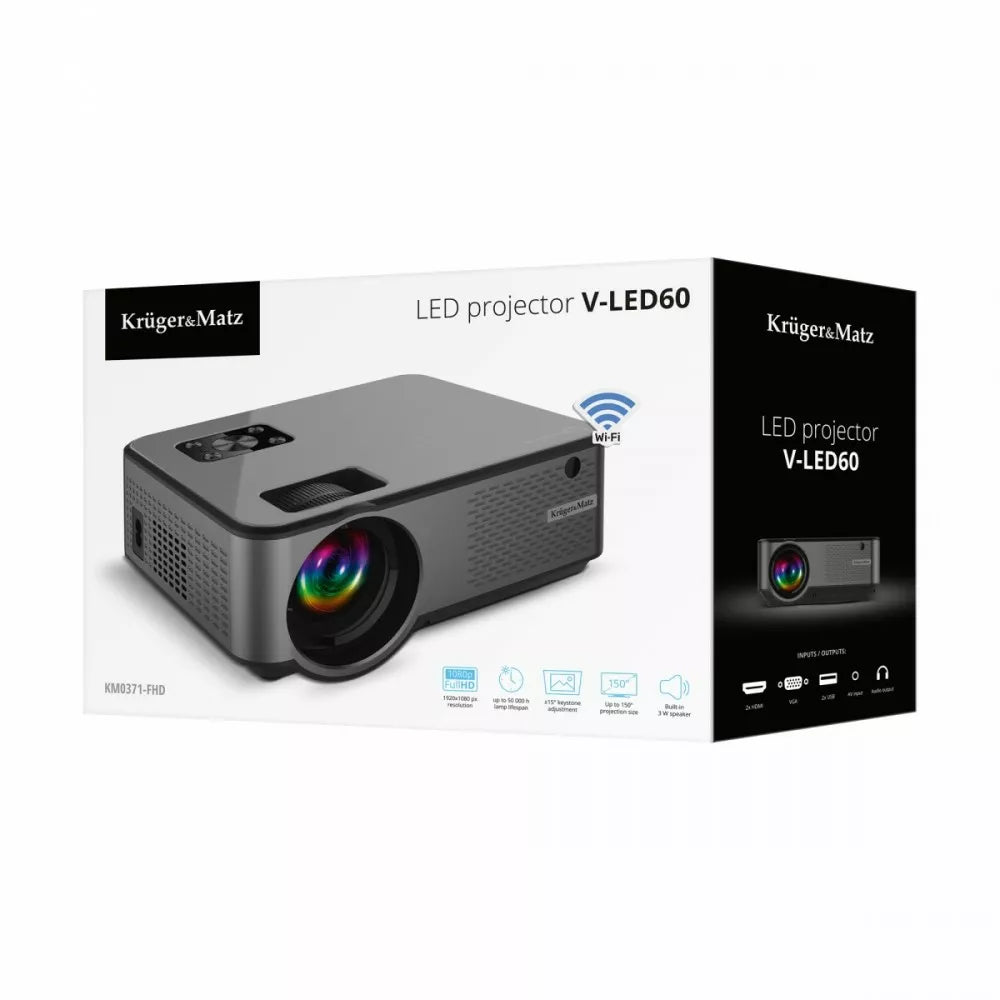 Kruger & Matz V-LED60 Full HD LED Projector Wi-Fi