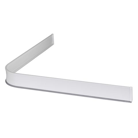 Leijma 8101 Corner Shower Threshold, White 92x92 cm