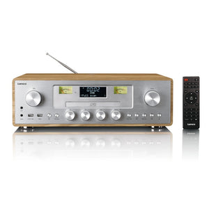 LENCO DAR-281WDSI STEREO SET WOOD SILVER