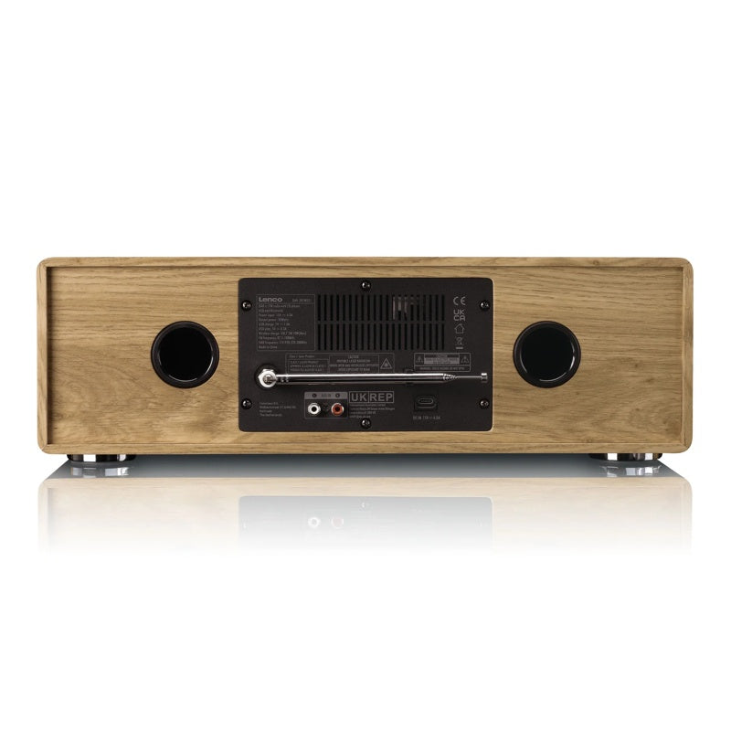 LENCO DAR-281WDSI STEREO SET WOOD SILVER