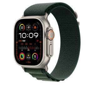 Apple Watch 49mm Alpine Loop, Dark Green, Small