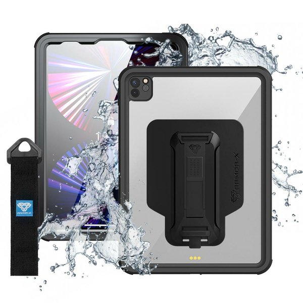 Armor-X Waterproof case for iPad Pro 11 2020/2021, Black/Clear