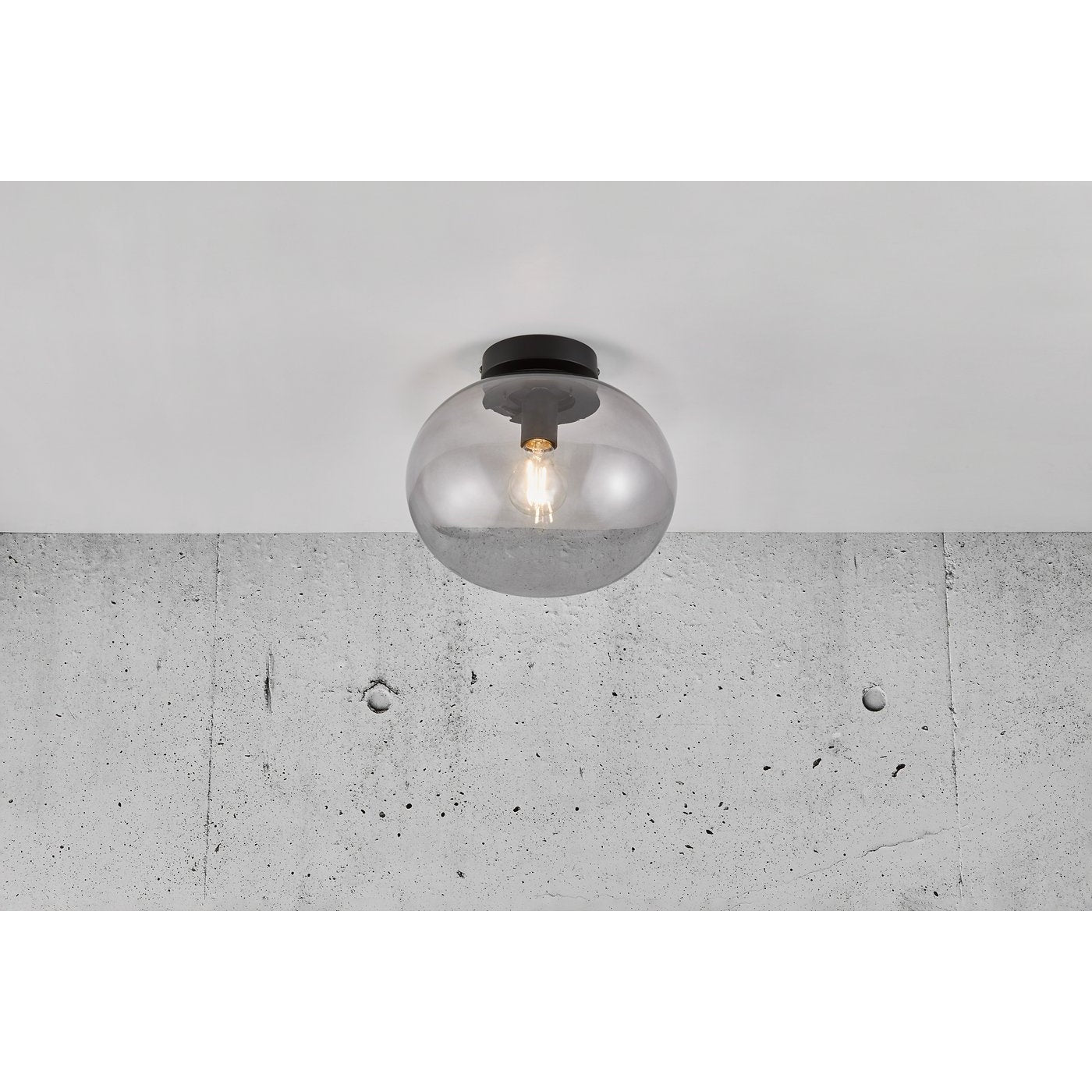Nordlux Alton E27 275mm Ceiling Light, Black