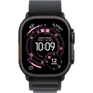 Apple Watch Ultra 3 GPS+Cell 49mm , Black Titanium Case with Black Alpine Loop, Medium