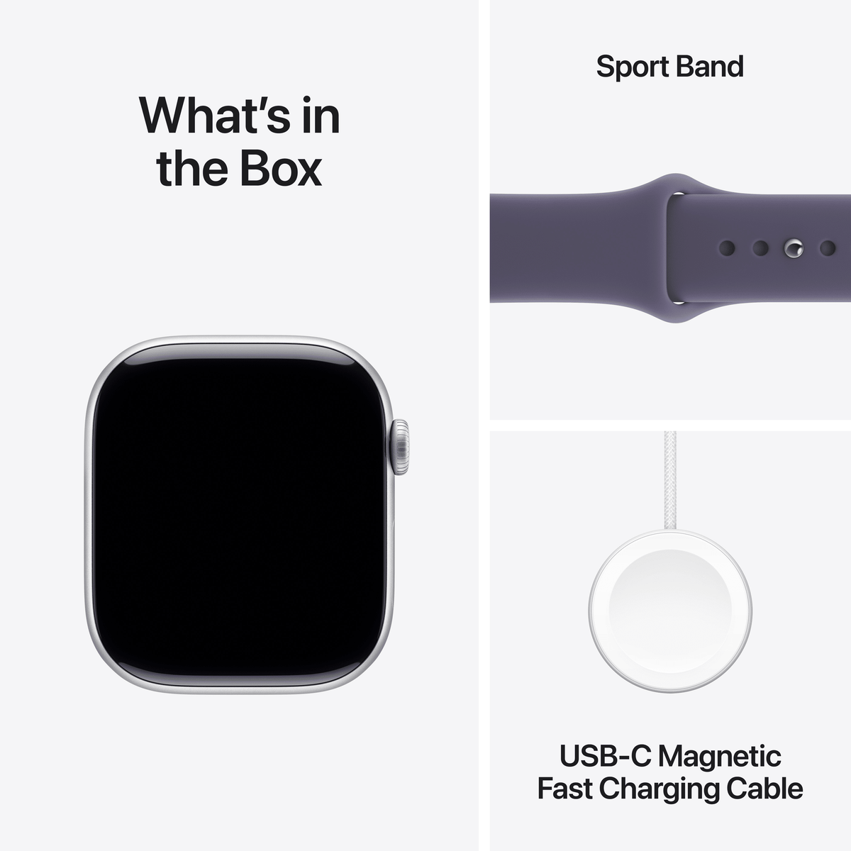 Apple Watch Series 11 GPS + Cellular 46 mm Silver Aluminium Case with Sport Band M/L