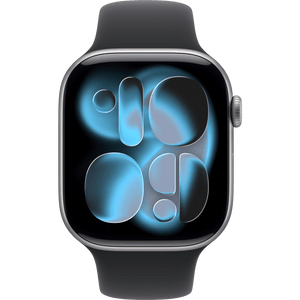 Apple Watch Series 11 GPS, 46 mm Starlight/Black Sport Band, M/L