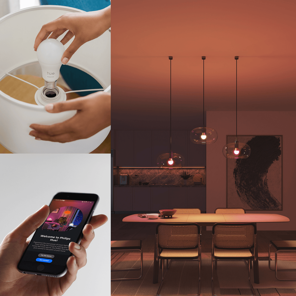 Philips Hue E27 -älylamppu 3 kpl