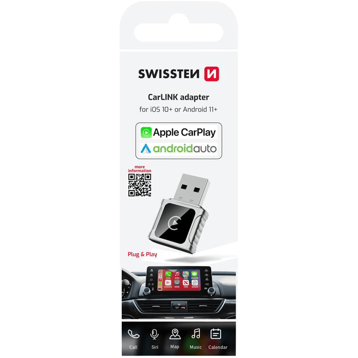 Swissten CarLink USB-A/USB-C Adapter