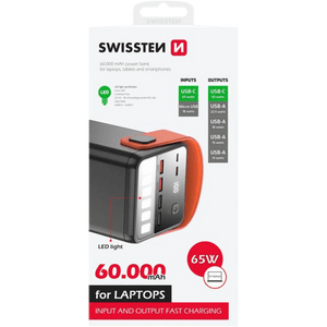 Swissten Powerline Power Bank 60000 mAh 65 W