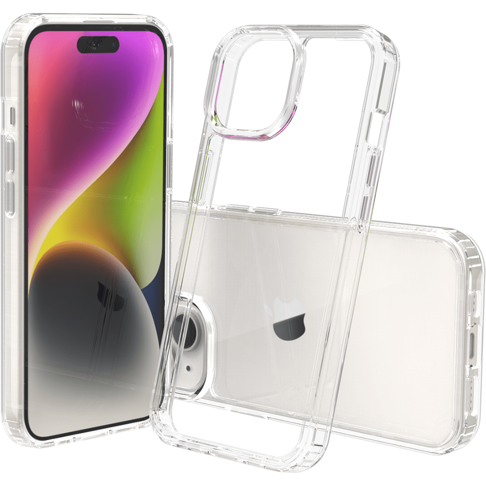 Screenor Bumper Case for iPhone 15, Transparent